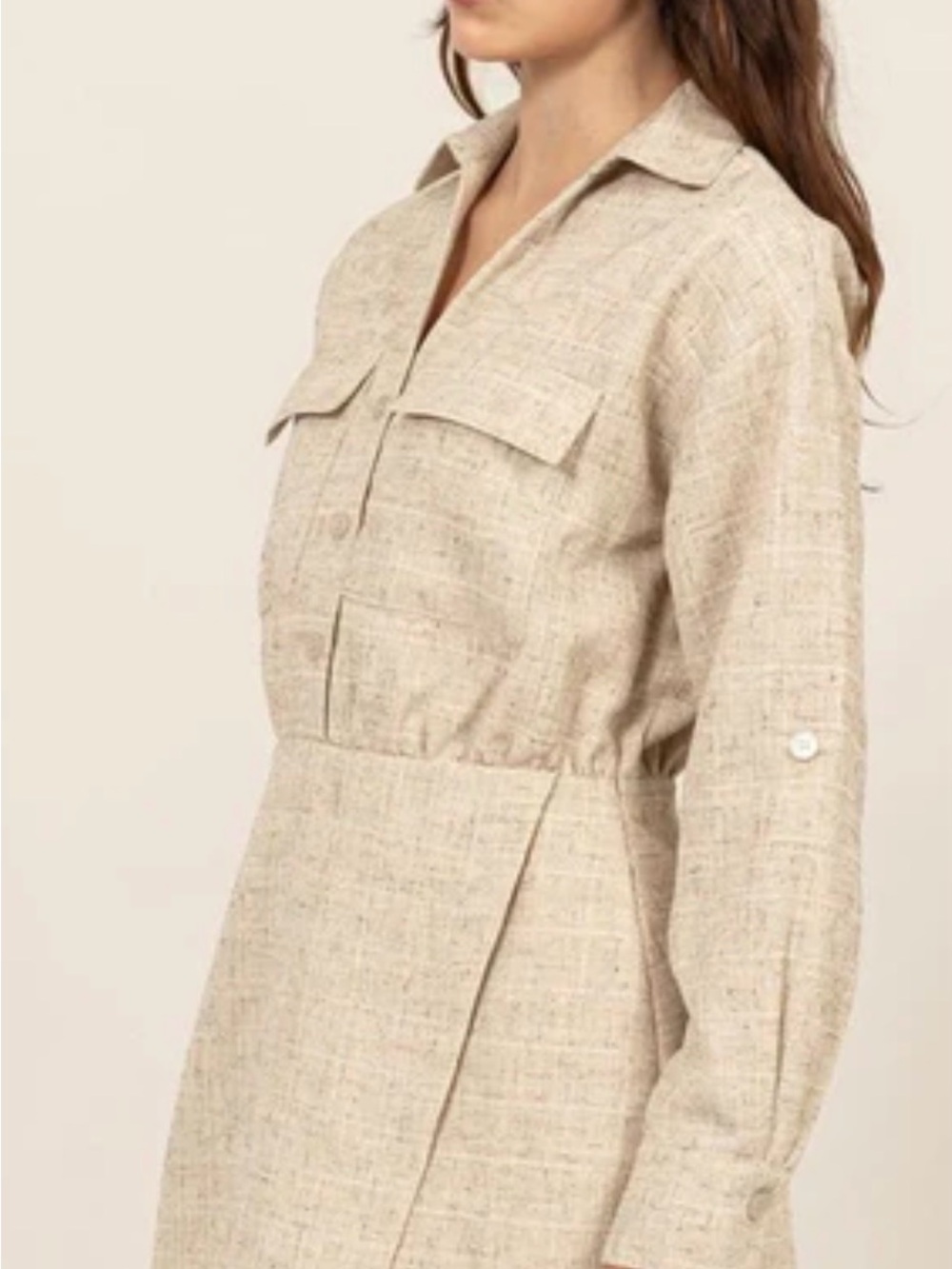 HYFVE LENA SKORT ROMPER - LATTE